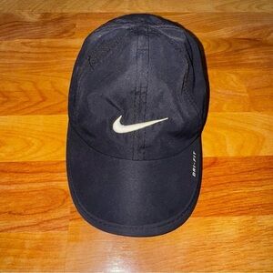 Lightweight Black Nike Toddler Hat Adjustable OSFA Nike Swoosh “Just Do It” Rare